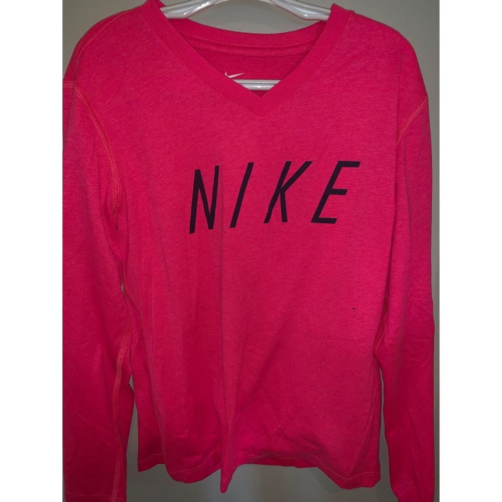 Pink Nike Long Sleeve Shirt